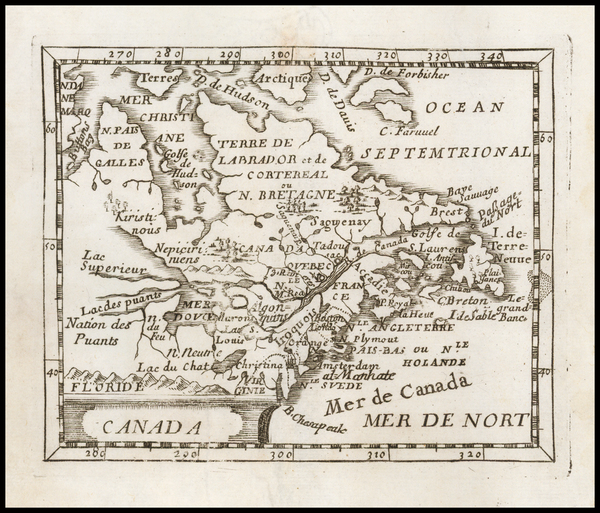 10-New England, Midwest and Canada Map By Pierre Du Val