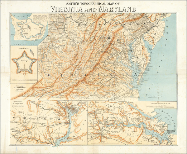 57-Washington, D.C., Maryland and Virginia Map By J. Calvin Smith / Rae Smith