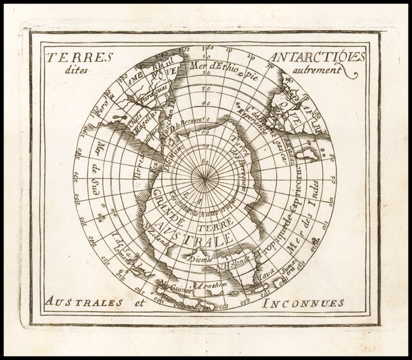 81-Polar Maps and Australia Map By Pierre Du Val