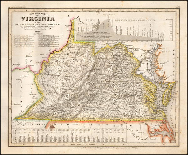 100-Mid-Atlantic and Virginia Map By Joseph Meyer