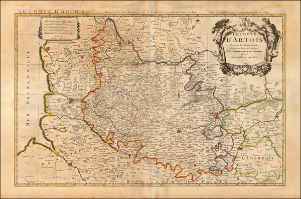 21-Normandie Map By Alexis-Hubert Jaillot