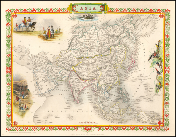 17-Asia Map By John Tallis