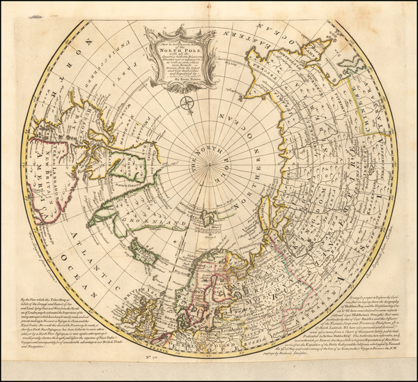 98-Northern Hemisphere and Polar Maps Map By Emanuel Bowen