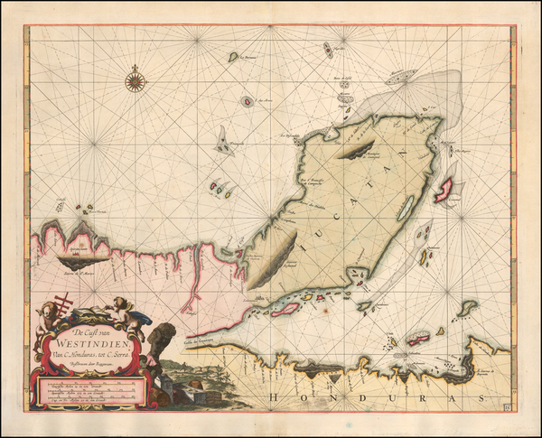 92-Mexico and Central America Map By Arent Roggeveen