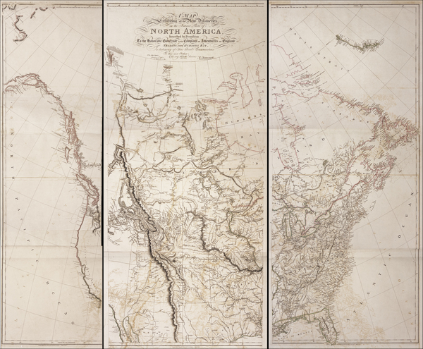 98-United States and North America Map By Aaron Arrowsmith