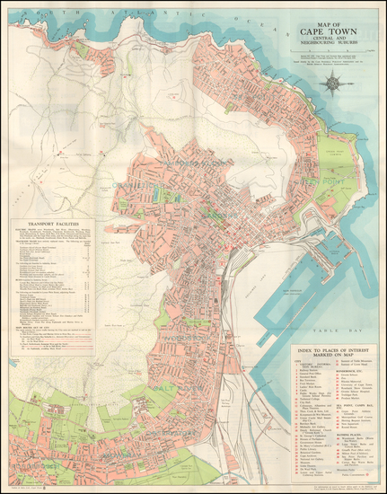 22-South Africa Map By South African Railways Administration