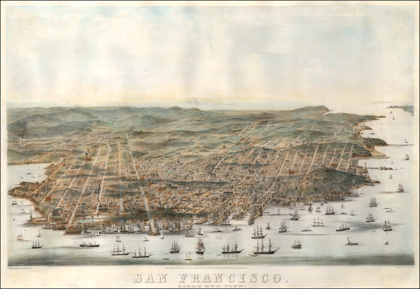 66-San Francisco & Bay Area Map By Charles   Braddock Gifford