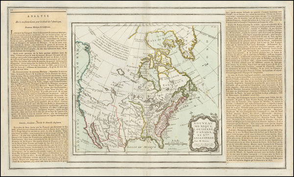 23-North America Map By Louis Charles Desnos