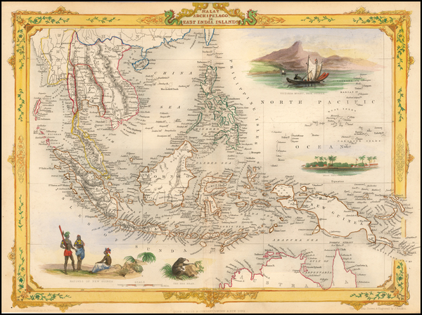 64-Southeast Asia and Philippines Map By John Tallis