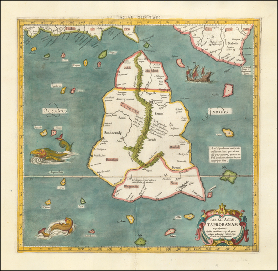 2-India and Sri Lanka Map By  Gerard Mercator