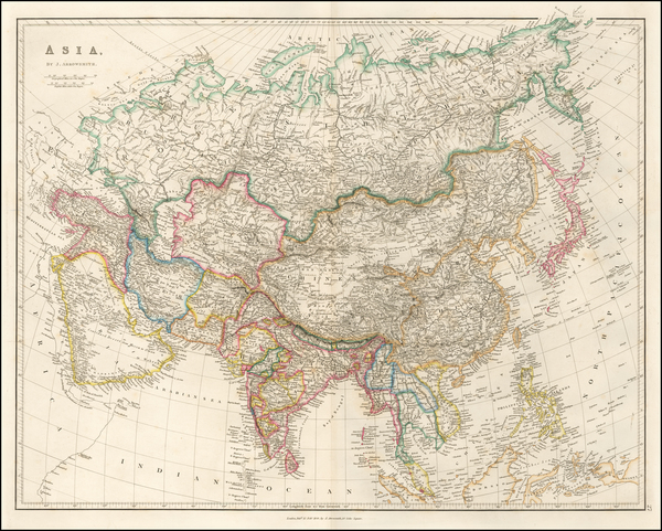 18-Asia Map By John Arrowsmith