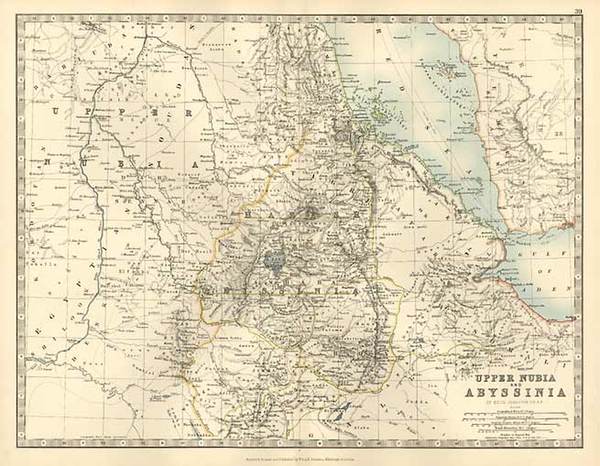 23-Africa, North Africa and East Africa Map By W. & A.K. Johnston