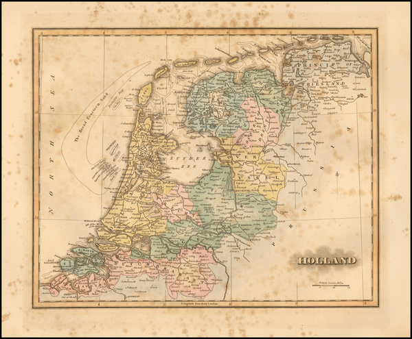 73-Netherlands Map By Fielding Lucas Jr.