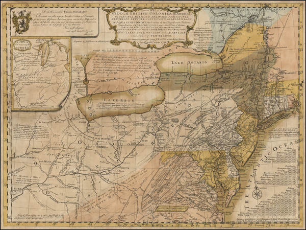 87-United States, Mid-Atlantic and Midwest Map By Lewis Evans