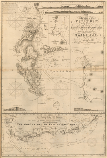 68-South Africa Map By John William Norie