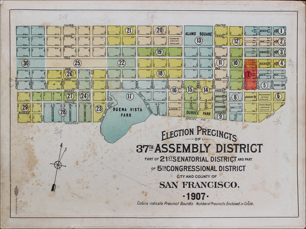 64-San Francisco & Bay Area Map By Brown & Power