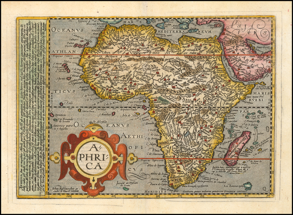 76-Africa Map By Matthias Quad / Johann Bussemachaer