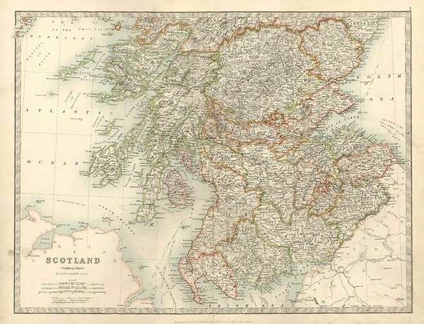 24-Europe and British Isles Map By W. & A.K. Johnston