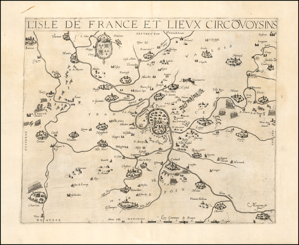 77-France Map By Jean Le Clerc