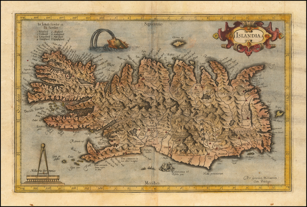 18-Iceland Map By  Gerard Mercator