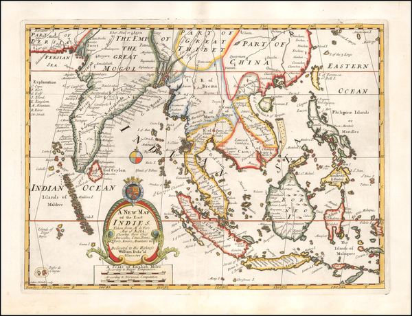 46-China, India, Southeast Asia and Philippines Map By Edward Wells