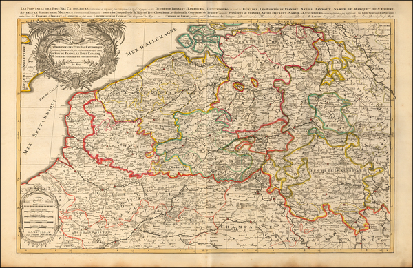 22-Netherlands and Luxembourg Map By Pierre Mortier