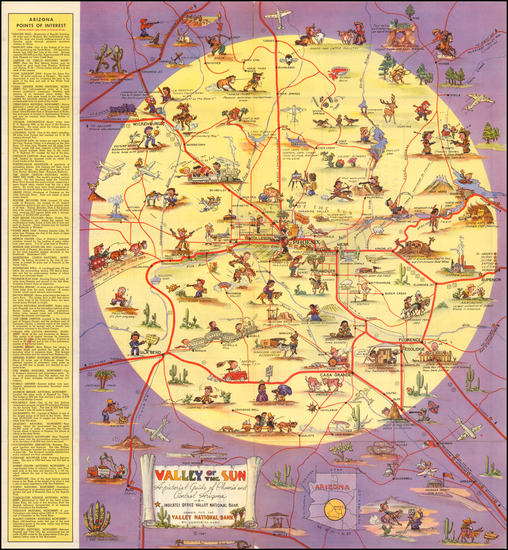 78-Arizona, Pictorial Maps and California Map By George  M. Avey