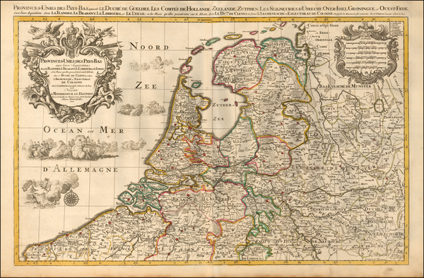 2-Netherlands Map By Alexis-Hubert Jaillot