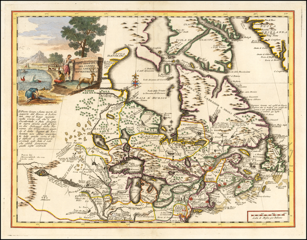 17-Midwest and Canada Map By Giambattista Albrizzi