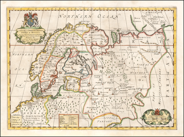 15-Russia and Scandinavia Map By Edward Wells