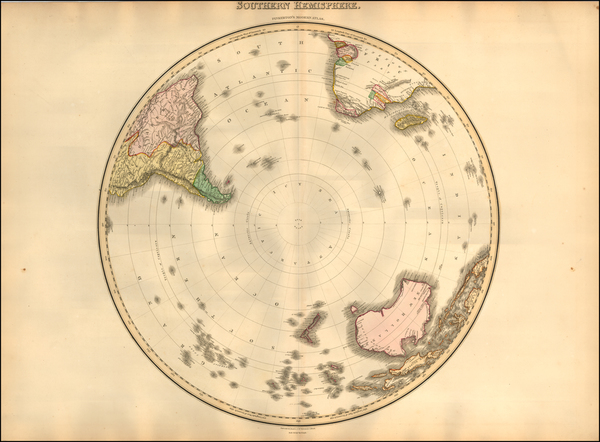 91-Southern Hemisphere and Polar Maps Map By John Pinkerton