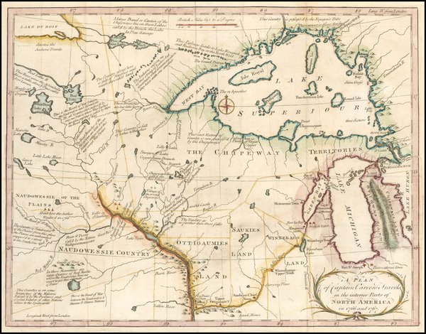 26-Midwest, Illinois, Michigan, Wisconsin, Plains, North Dakota and South Dakota Map By Jonathan C