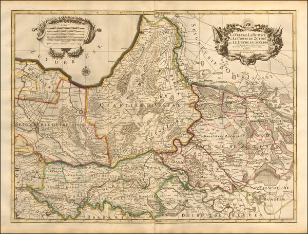 13-Netherlands Map By Alexis-Hubert Jaillot