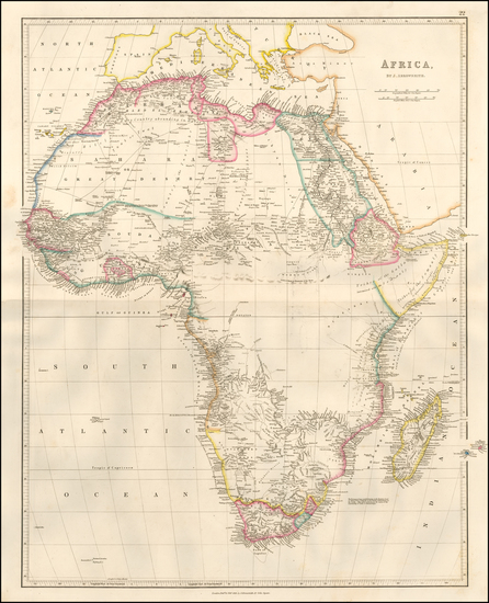 28-Africa Map By John Arrowsmith