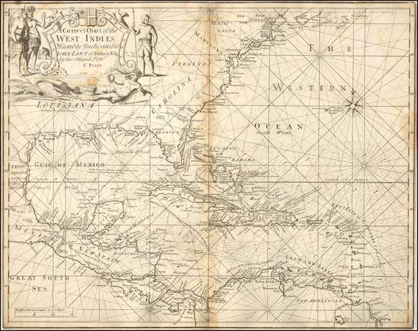 41-Florida, South, Southeast and Caribbean Map By Charles Price