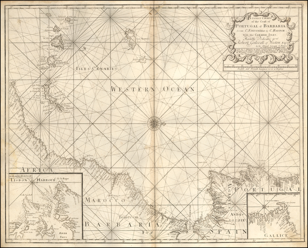 85-Spain and North Africa Map By Charles Price