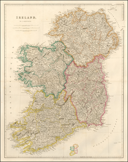 91-Ireland Map By John Arrowsmith