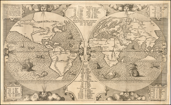 29-World Map By Benedictus Arias Montanus