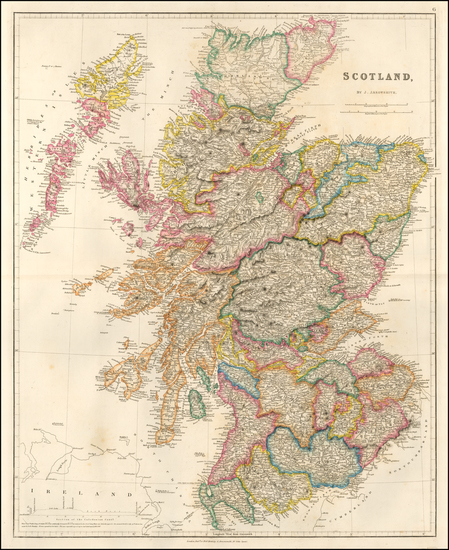 45-Scotland Map By John Arrowsmith