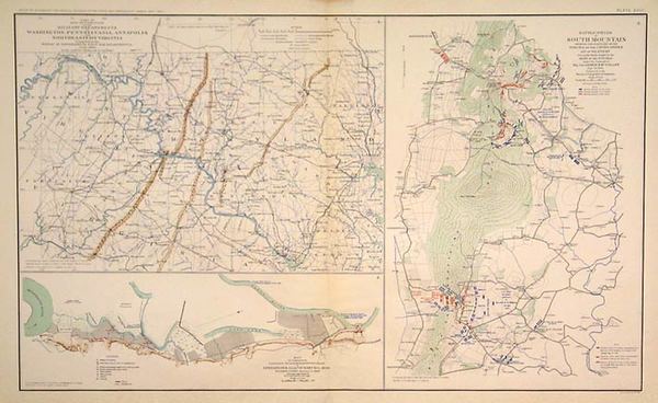 43-Mid-Atlantic, South and Southeast Map By Julius Bien & Co.