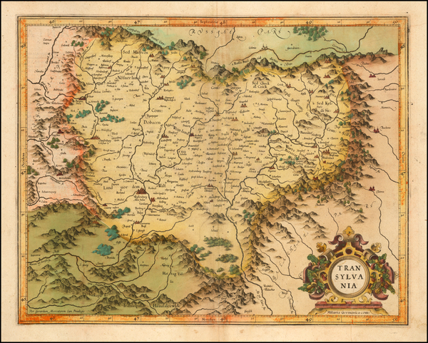 70-Romania Map By Mercator