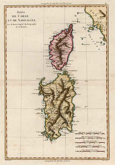 58-Europe, France, Italy, Mediterranean and Balearic Islands Map By Rigobert Bonne