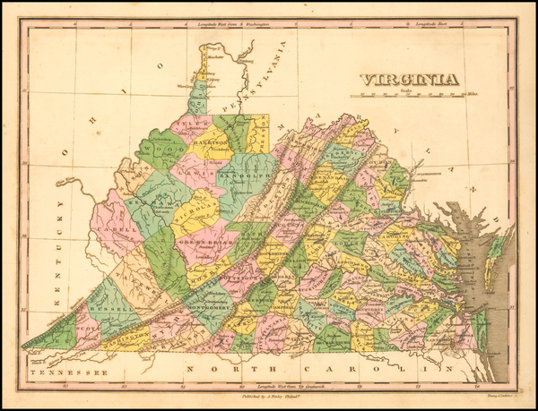 11-Virginia Map By Anthony Finley