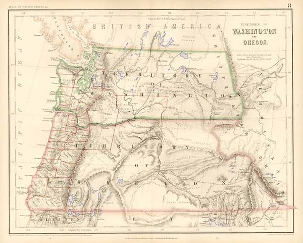 13-Plains and Rocky Mountains Map By Henry Darwin Rogers  &  Alexander Keith Johnston