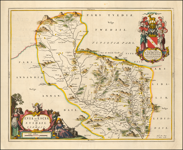 92-Scotland Map By Willem Janszoon Blaeu