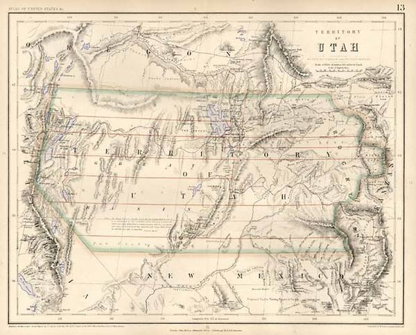 43-Southwest and Rocky Mountains Map By Henry Darwin Rogers  &  Alexander Keith Johnston