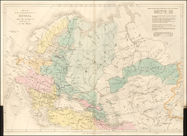 66-Russia Map By John Arrowsmith