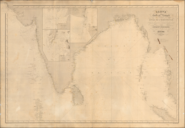 88-India and Malaysia Map By Aime Robiquet