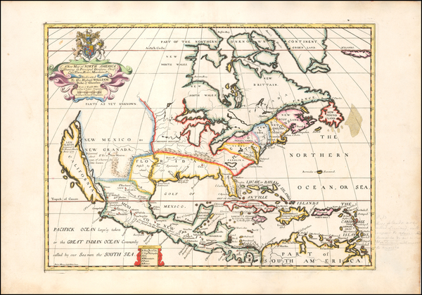 89-North America and California as an Island Map By Edward Wells