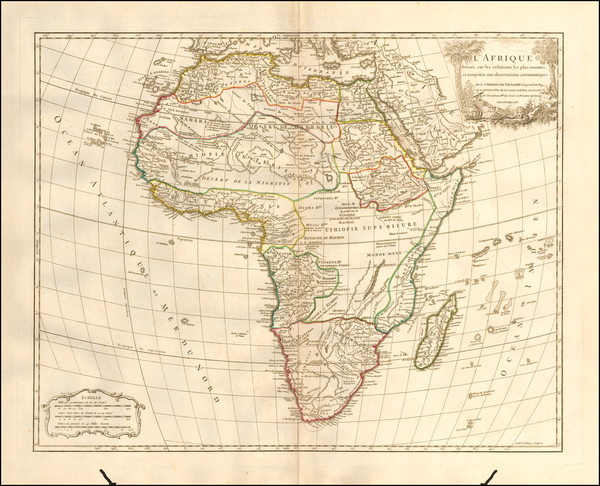 66-Africa Map By Didier Robert de Vaugondy